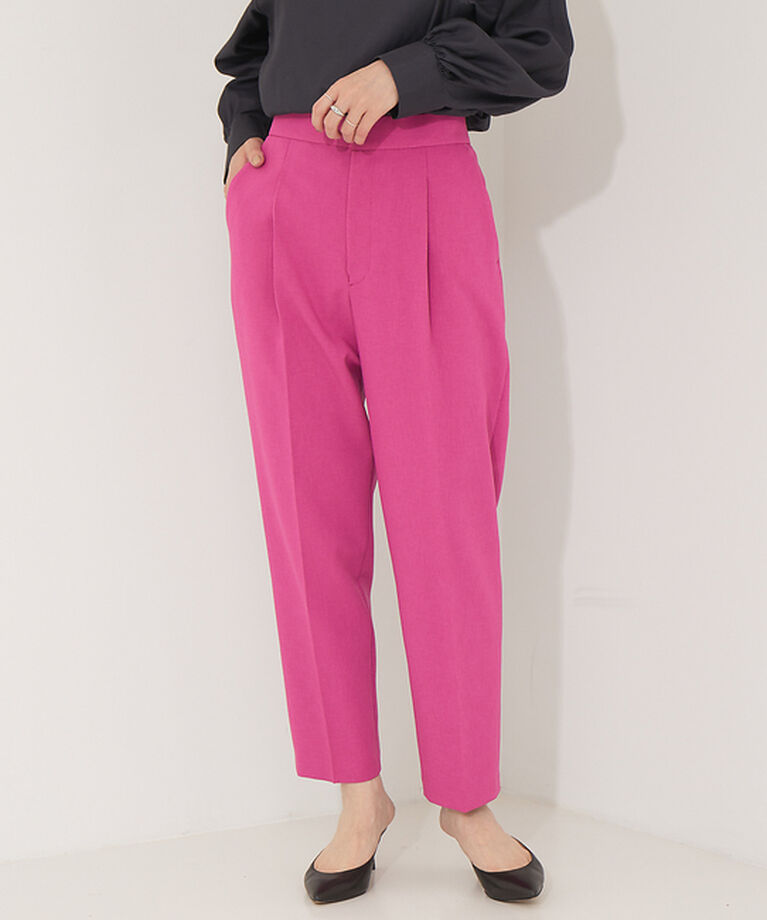 Rouge vif「【XSサイズ展開】【セットアップ対応】ウールタッチテーパードパンツ」|その他|ピンク