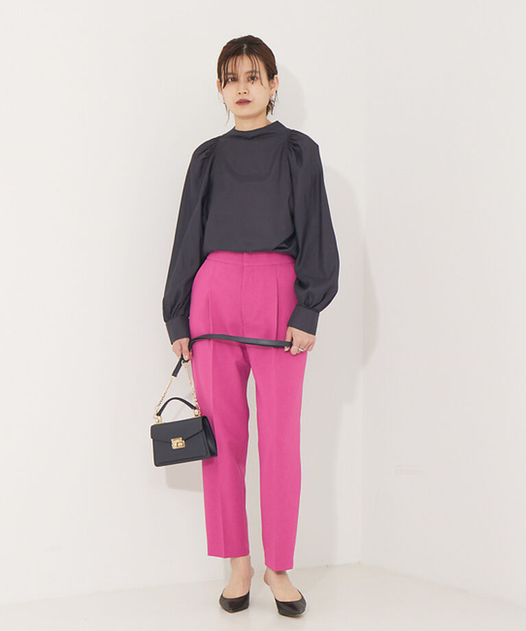 Rouge vif「【XSサイズ展開】【セットアップ対応】ウールタッチテーパードパンツ」|その他|