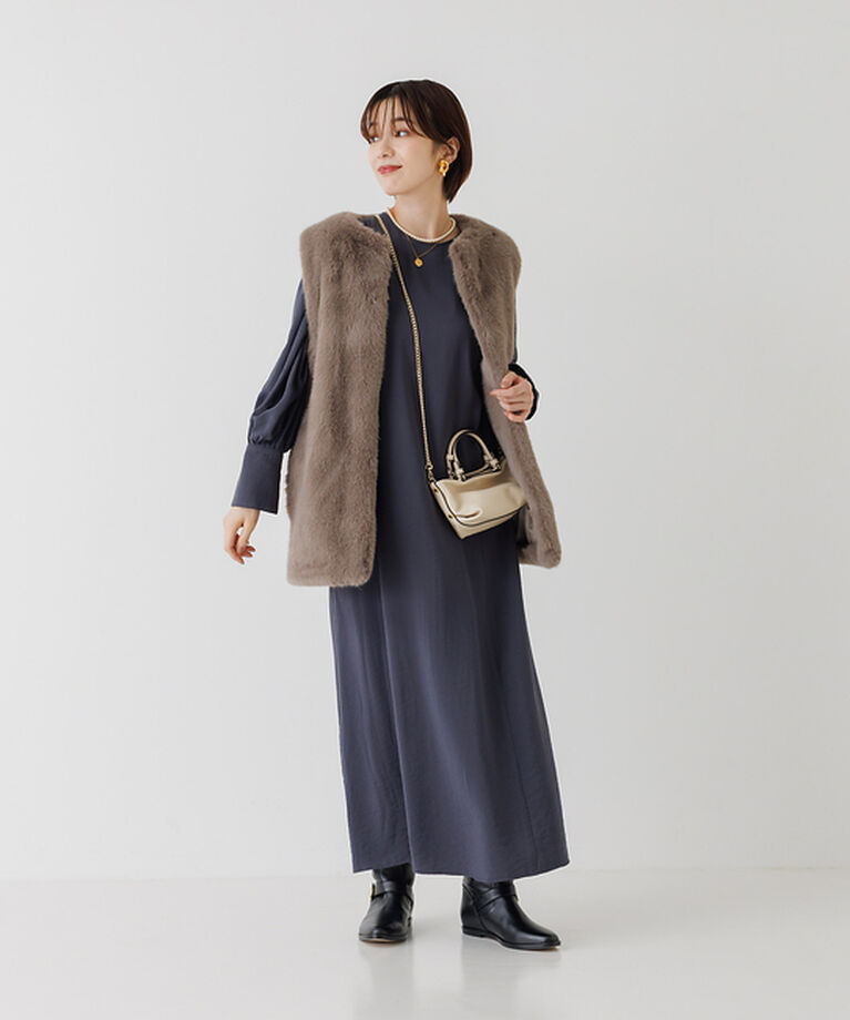 Rouge vif「パフスリーブワンピース」|ワンピース|
