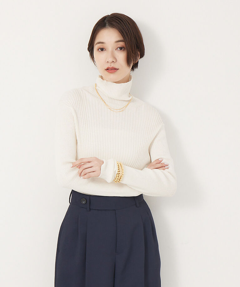 Rouge vif「コットンシルクリブタートル」|Tシャツ・カットソー|