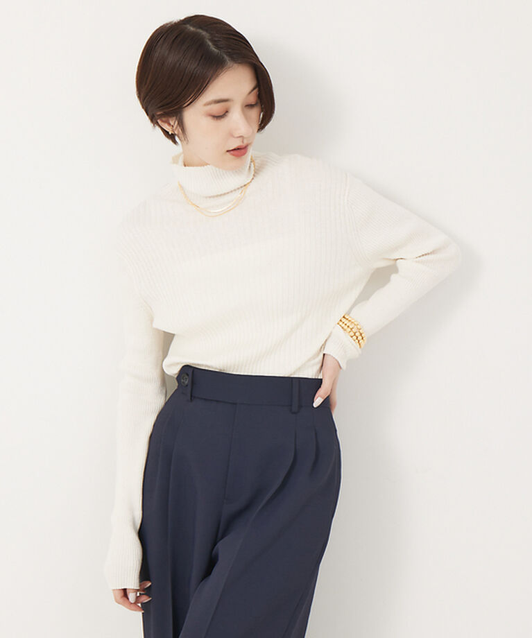 Rouge vif「コットンシルクリブタートル」|Tシャツ・カットソー|