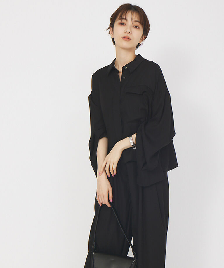 Rouge vif「【セットアップ対応】スリーブスリットシャツ」|シャツ・ブラウス|