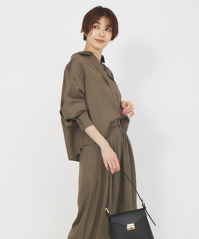 Rouge vif「【セットアップ対応】スリーブスリットシャツ」|シャツ・ブラウス|
