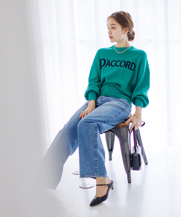 Rouge vif「ロゴニットプルオーバー」|ニット・セーター|
