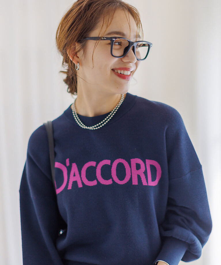 Rouge vif「ロゴニットプルオーバー」|ニット・セーター|