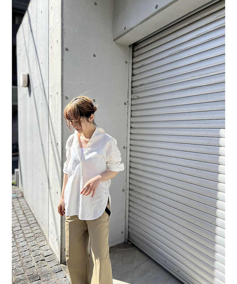 Rouge vif「綿麻レギュラー ナチュラルシャツ」|シャツ・ブラウス|