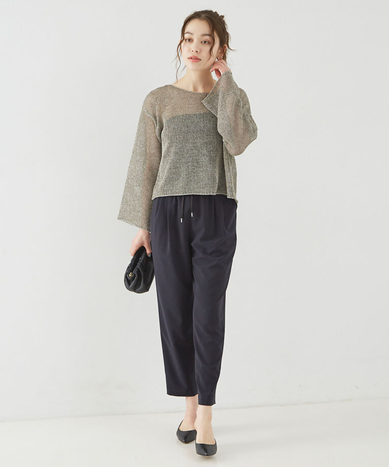 Rouge vif「麻混ペーパーヤーンプルオーバー」|ニット・セーター|