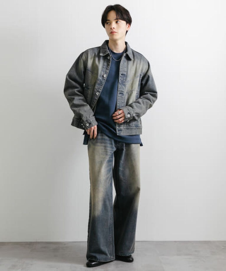 SENSE OF PLACE by URBAN RESEARCH「SENSE OF PLACE ヴィンテージライクデニムワイドパンツ」|デニム|