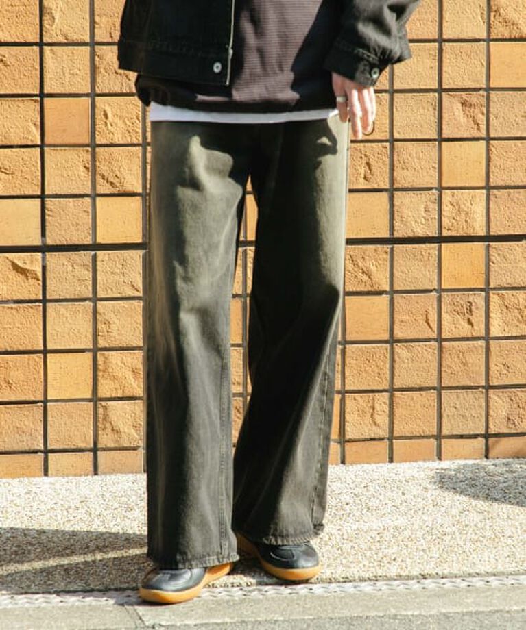 SENSE OF PLACE by URBAN RESEARCH「SENSE OF PLACE ヴィンテージライクデニムワイドパンツ」|デニム|