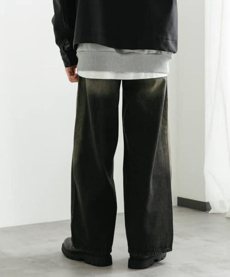 SENSE OF PLACE by URBAN RESEARCH「SENSE OF PLACE ヴィンテージライクデニムワイドパンツ」|デニム|