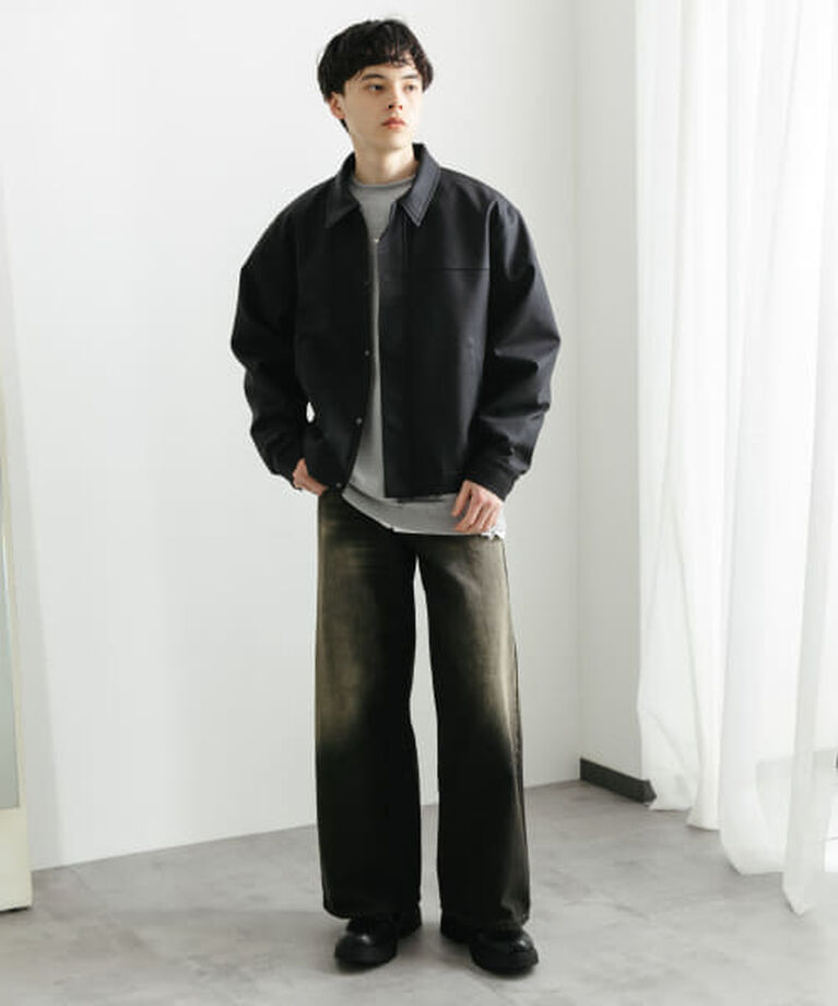 SENSE OF PLACE by URBAN RESEARCH「SENSE OF PLACE ヴィンテージライクデニムワイドパンツ」|デニム|