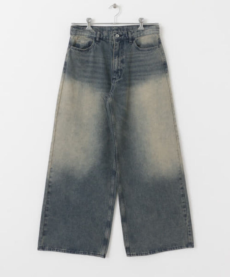 SENSE OF PLACE by URBAN RESEARCH「SENSE OF PLACE ヴィンテージライクデニムワイドパンツ」|デニム|
