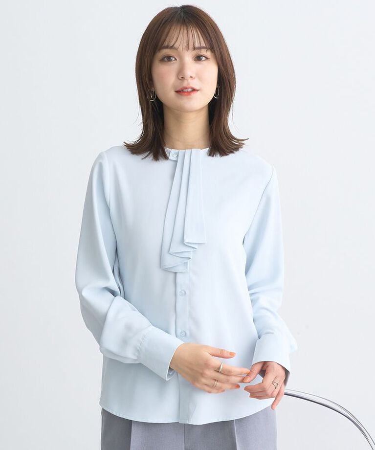 earth music&ecology「2WAYボウタイブラウス　25SS オフィス 春 夏」|シャツ・ブラウス|