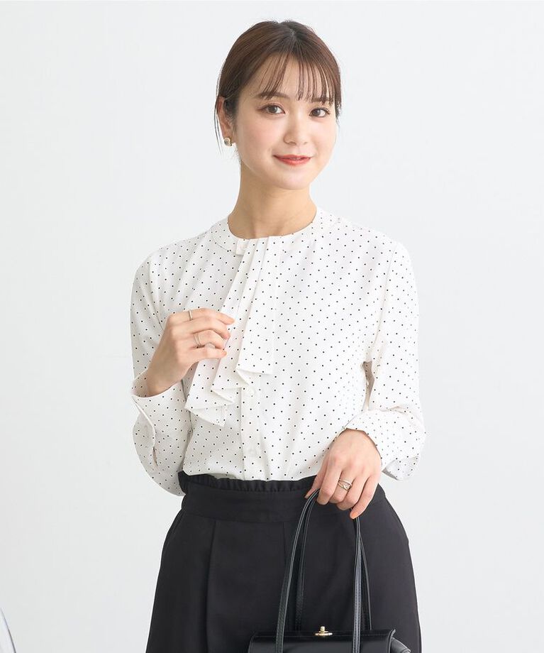 earth music&ecology「2WAYボウタイブラウス　25SS オフィス 春 夏」|シャツ・ブラウス|