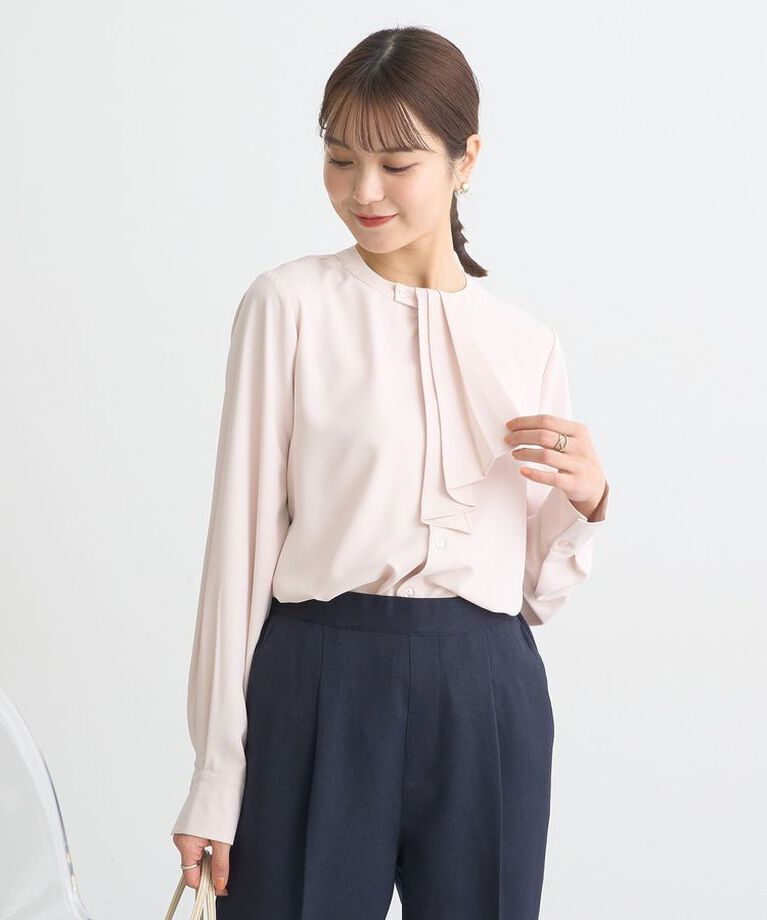 earth music&ecology「2WAYボウタイブラウス　25SS オフィス 春 夏」|シャツ・ブラウス|