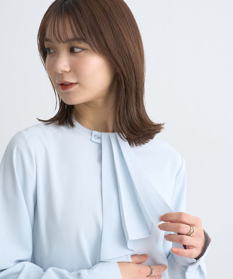 earth music&ecology「2WAYボウタイブラウス　25SS オフィス 春 夏」|シャツ・ブラウス|