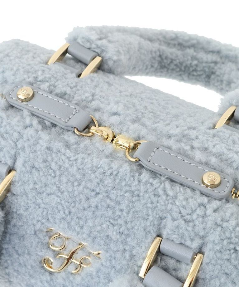 Maison de FLEUR「フェイクファーボストンバッグ」|ハンドバッグ|