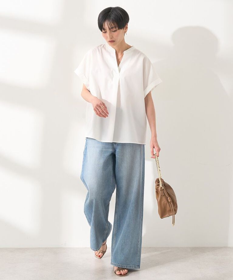 AMERICAN HOLIC「スキッパー半袖シャツ」|シャツ・ブラウス|