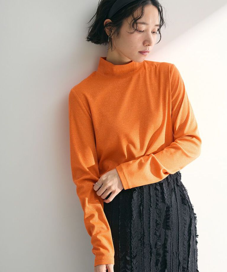 Green Parks「ラメプルオーバー」|Tシャツ・カットソー|Orange