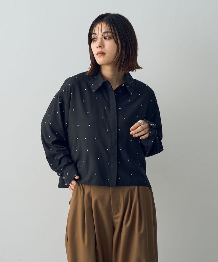 YECCA VECCA「ビジューシャツ」|シャツ・ブラウス|