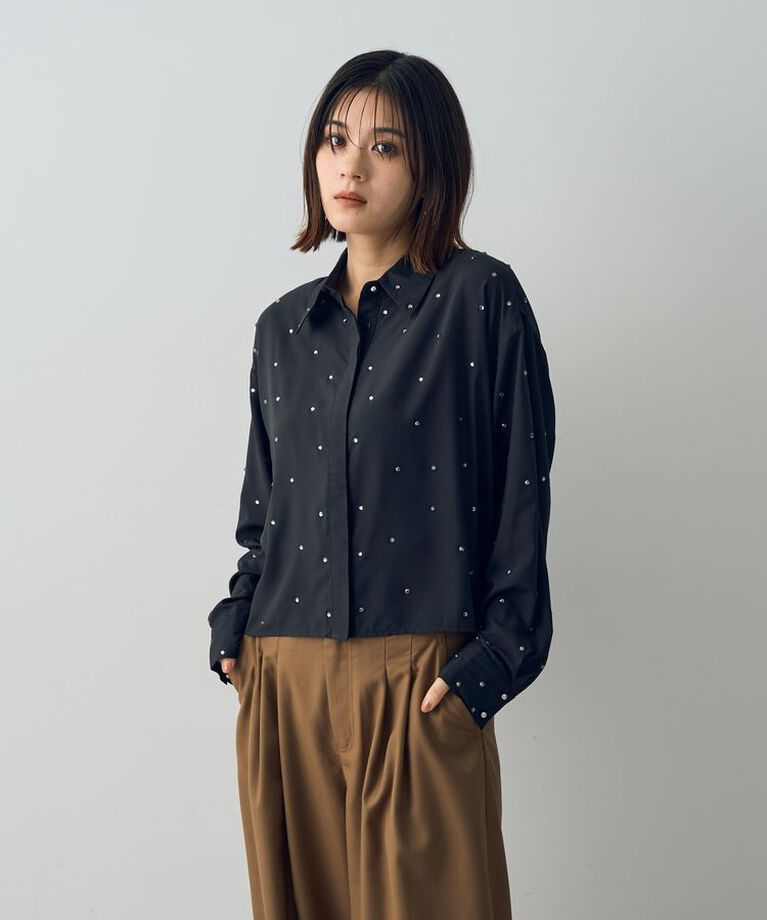 YECCA VECCA「ビジューシャツ」|シャツ・ブラウス|
