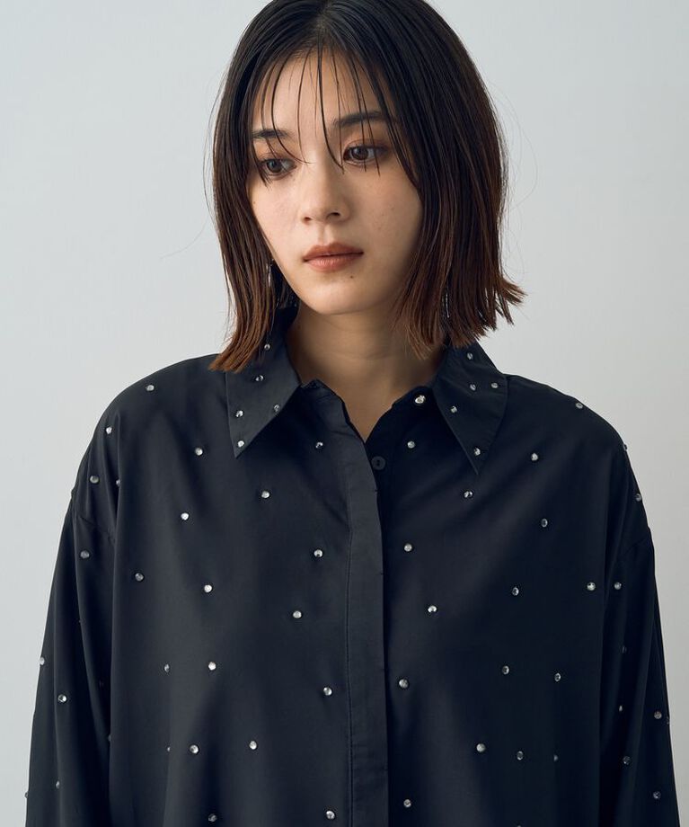 YECCA VECCA「ビジューシャツ」|シャツ・ブラウス|
