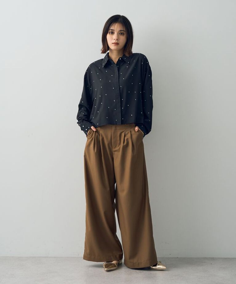 YECCA VECCA「ビジューシャツ」|シャツ・ブラウス|