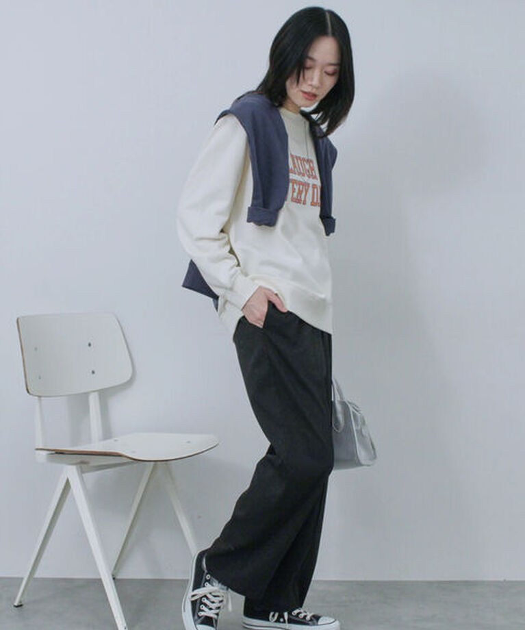 Samansa Mos2 blue「ピンタックイージーパンツ」|その他|