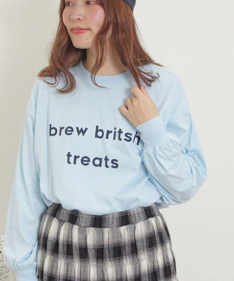 Samansa Mos2「◎柄アソートロゴロンT」|Tシャツ・カットソー|サックスブルー