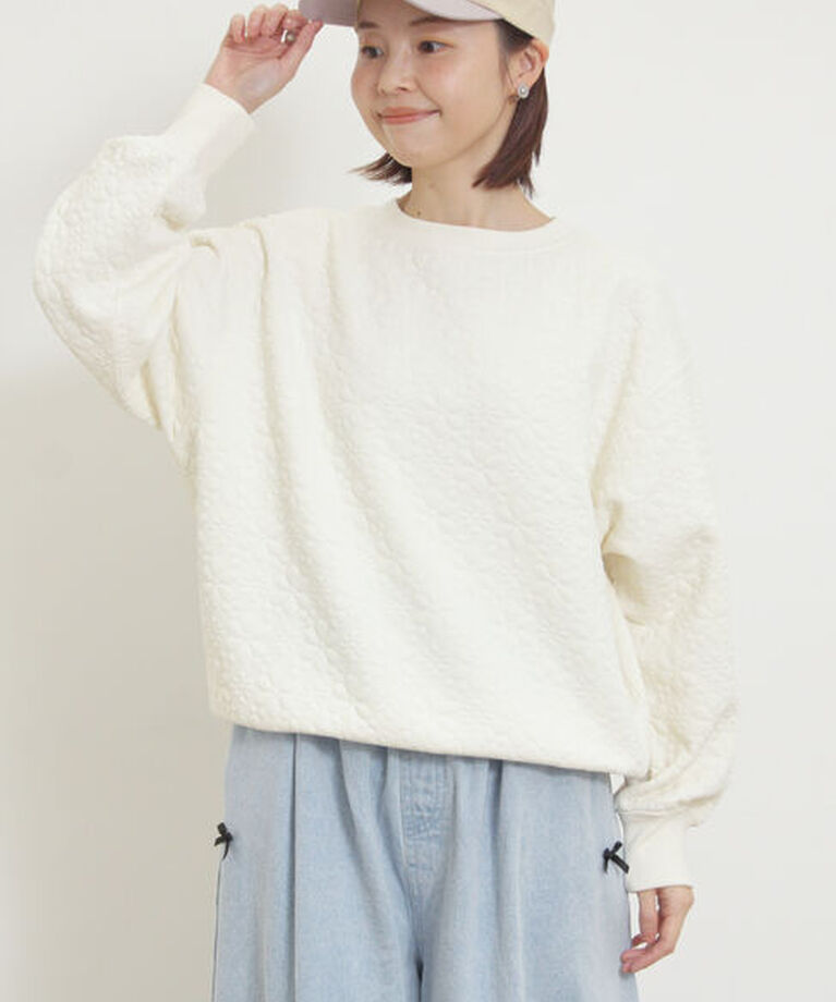 Samansa Mos2「◎ふくれジャカードトップス」|Tシャツ・カットソー|キナリ