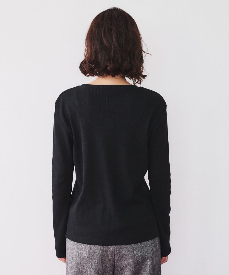 UNTITLED「【長袖Tシャツ】ラメテレコカットソー」|Tシャツ・カットソー|