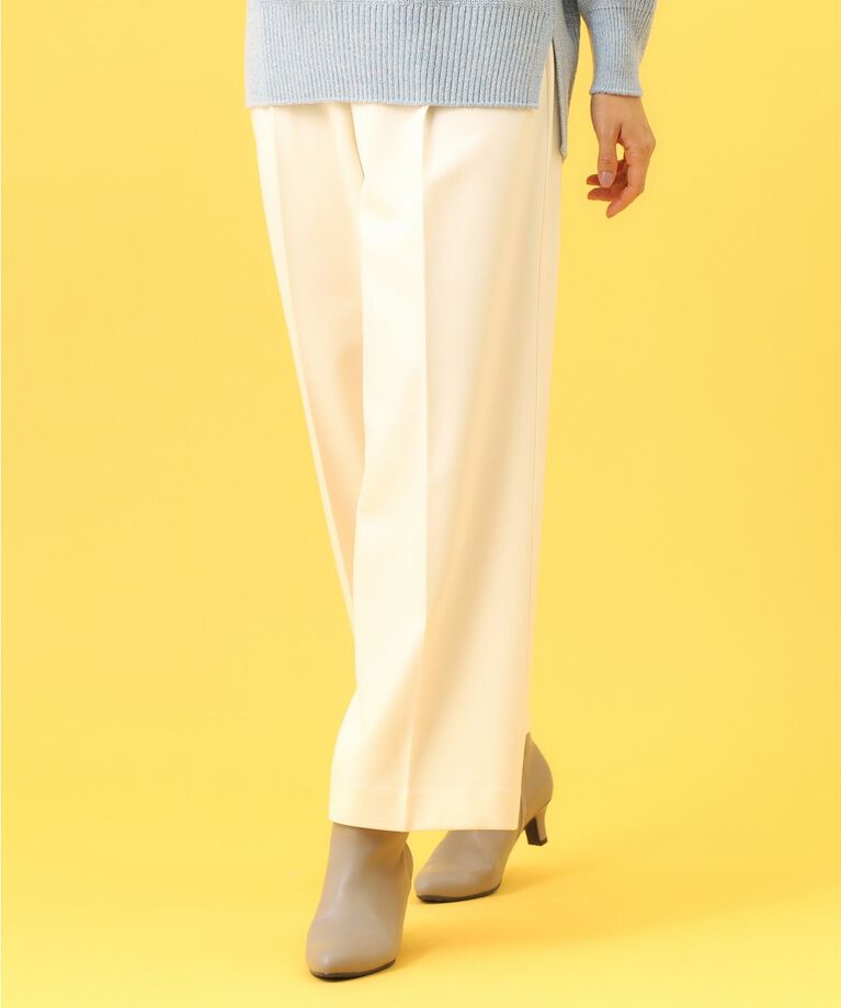 Reflect「【春SALE/洗える】裏起毛2WAYストレッチワイドパンツ」|その他|ｱｲﾎﾞﾘｰ(004)