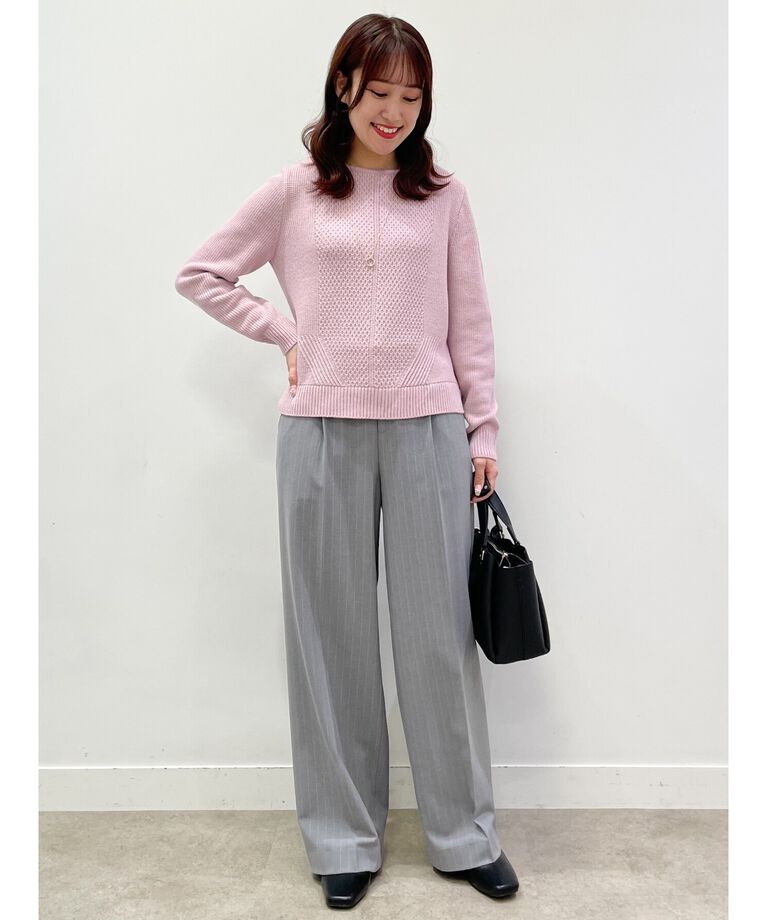 Reflect「【春SALE/洗える】裏起毛2WAYストレッチワイドパンツ」|その他|