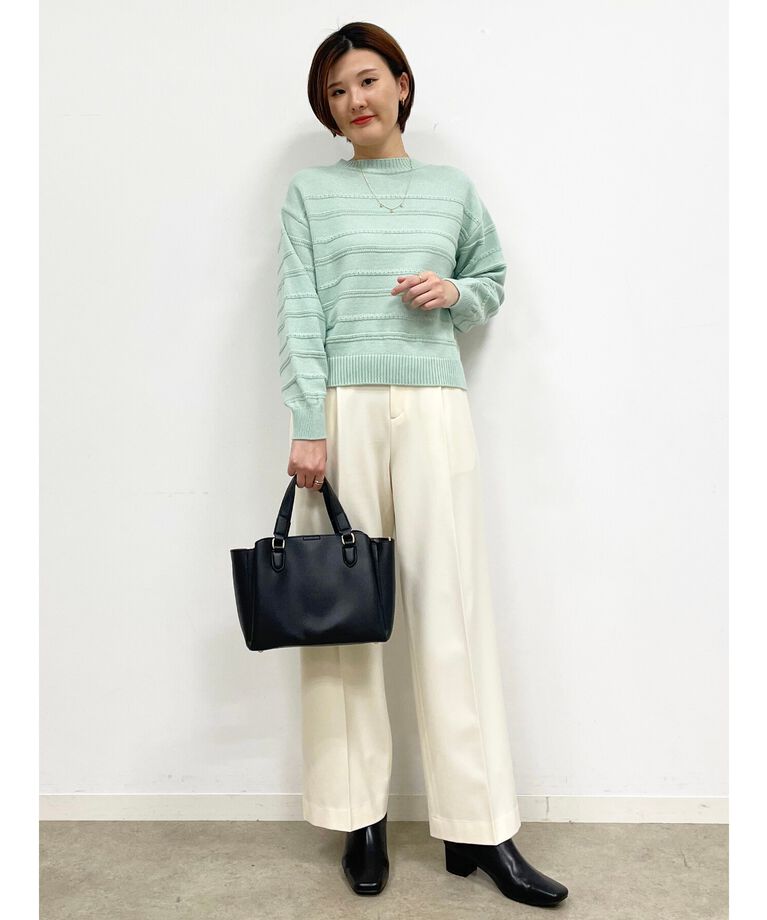 Reflect「【春SALE/洗える】裏起毛2WAYストレッチワイドパンツ」|その他|