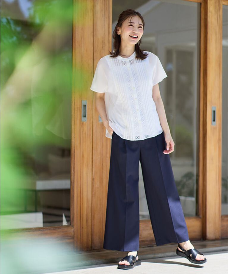 Reflect「【SALE／WEB限定カラーあり／マシンウォッシュ可】ソフトワイドシルエットパンツ」|その他|