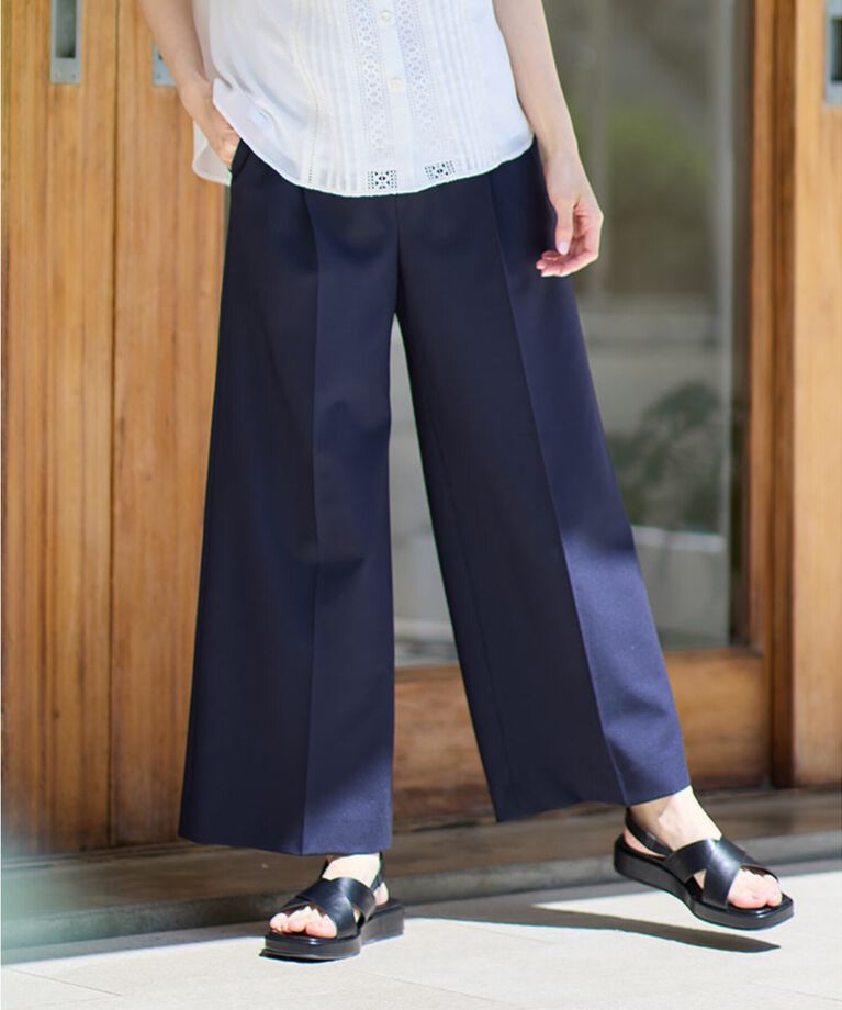 Reflect「【SALE／WEB限定カラーあり／マシンウォッシュ可】ソフトワイドシルエットパンツ」|その他|ﾈｲﾋﾞｰ(094)