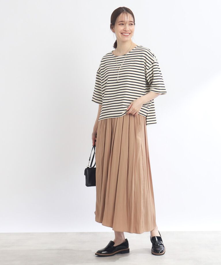 Reflect「【E‐QUALITY／手洗い可／セットアイテム】ボーダープルオーバー＋タンクトップワンピース」|ワンピース|