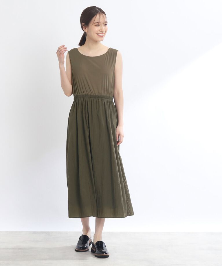 Reflect「【E‐QUALITY／手洗い可／セットアイテム】ボーダープルオーバー＋タンクトップワンピース」|ワンピース|