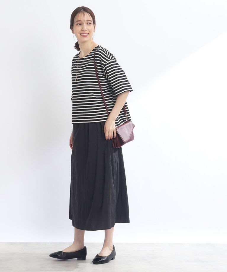 Reflect「【E‐QUALITY／手洗い可／セットアイテム】ボーダープルオーバー＋タンクトップワンピース」|ワンピース|