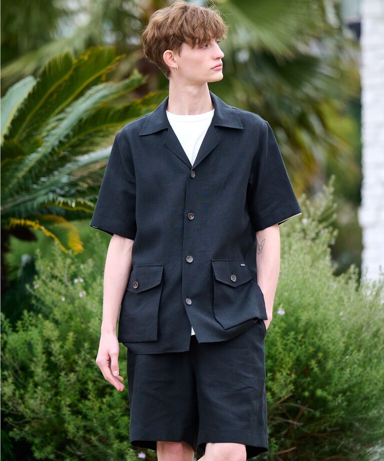 DRESSTERIOR「【Safari5月号掲載】【セットアップ可】オープンカラープエルトリコシャツ」|シャツ・ブラウス|