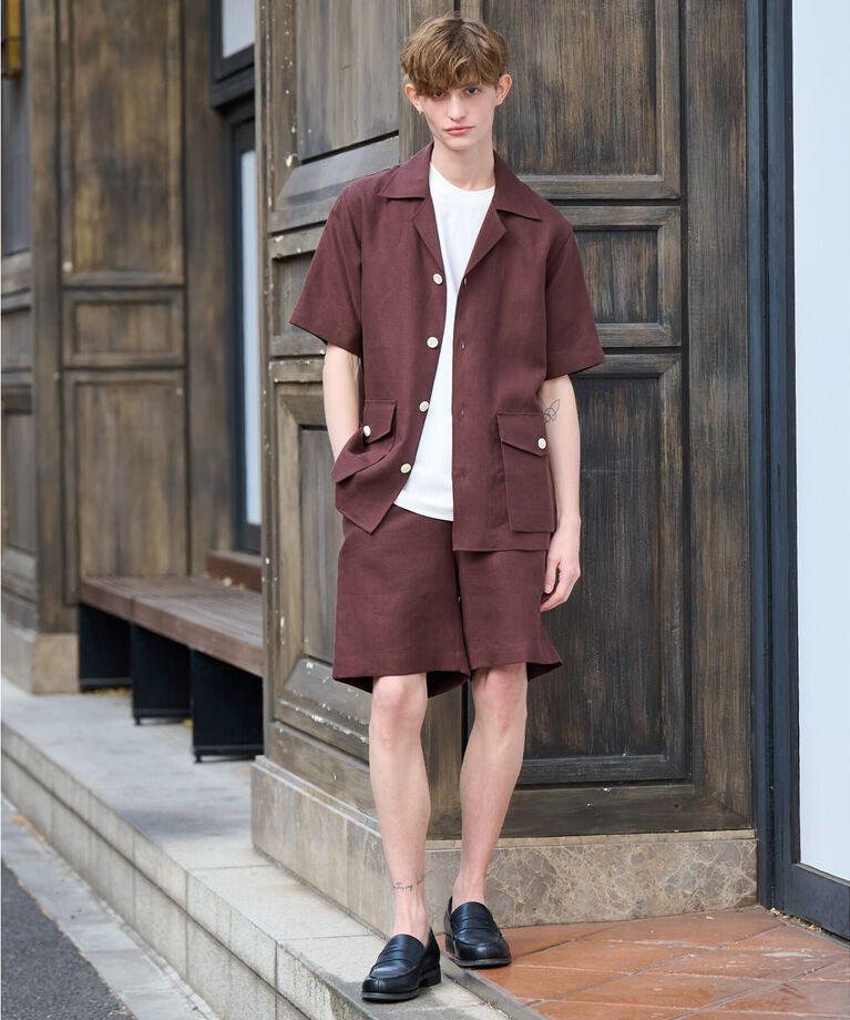 DRESSTERIOR「【Safari5月号掲載】【セットアップ可】オープンカラープエルトリコシャツ」|シャツ・ブラウス|