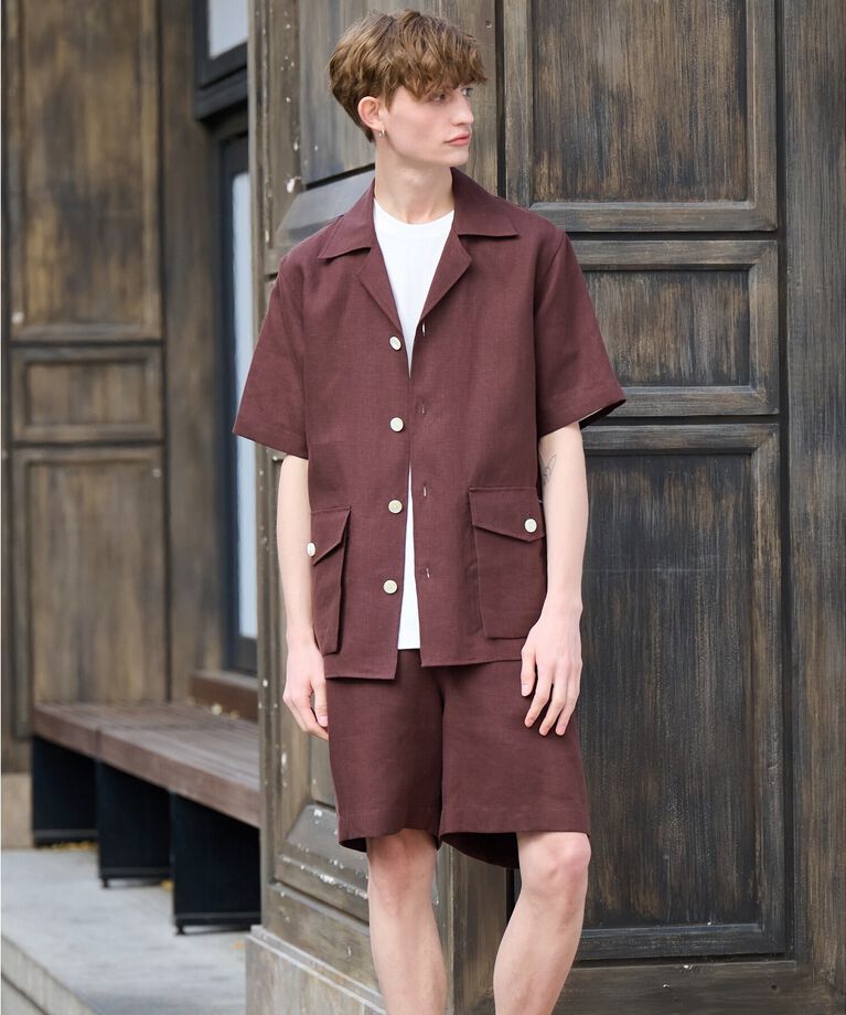 DRESSTERIOR「【Safari5月号掲載】【セットアップ可】オープンカラープエルトリコシャツ」|シャツ・ブラウス|