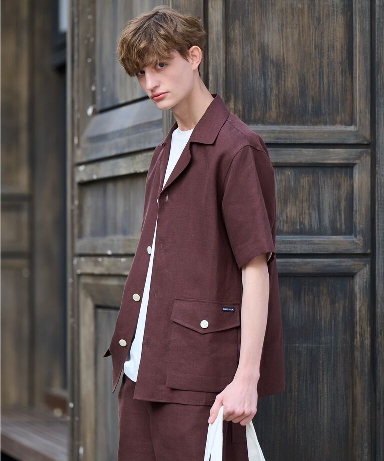 DRESSTERIOR「【Safari5月号掲載】【セットアップ可】オープンカラープエルトリコシャツ」|シャツ・ブラウス|
