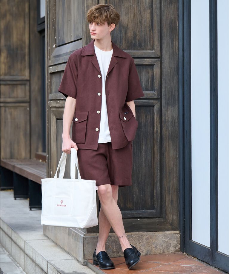 DRESSTERIOR「【Safari5月号掲載】【セットアップ可】オープンカラープエルトリコシャツ」|シャツ・ブラウス|
