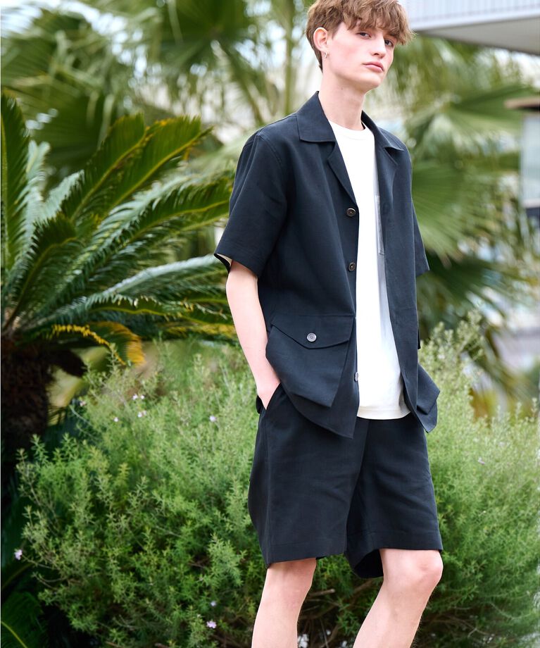 DRESSTERIOR「【Safari5月号掲載】【セットアップ可】オープンカラープエルトリコシャツ」|シャツ・ブラウス|