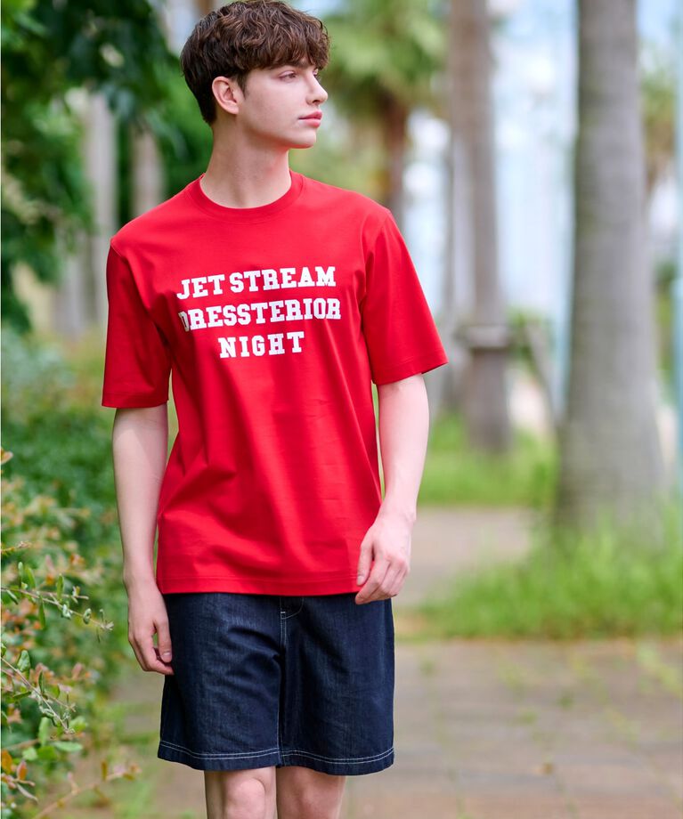 DRESSTERIOR「【接触冷感／抗菌防臭／消臭】ICE CLEAR COTTON ロゴTシャツ」|Tシャツ・カットソー|