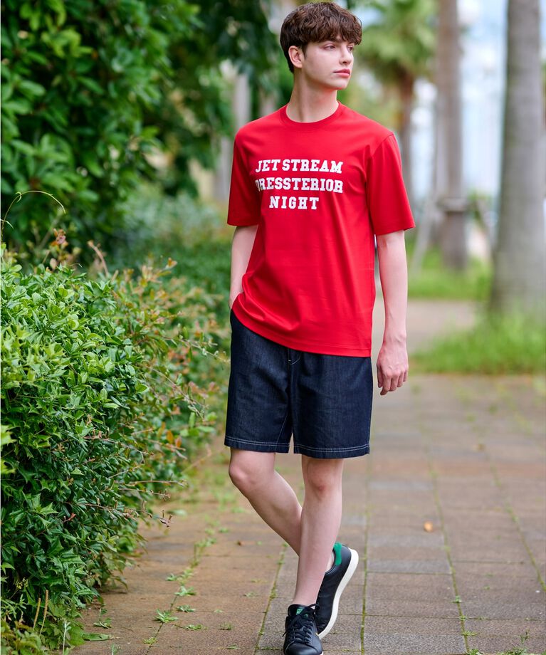 DRESSTERIOR「【接触冷感／抗菌防臭／消臭】ICE CLEAR COTTON ロゴTシャツ」|Tシャツ・カットソー|