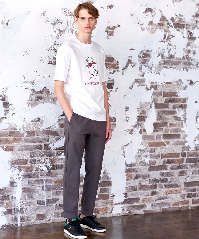 DRESSTERIOR「【接触冷感／抗菌防臭／消臭】ICE CLEAR COTTON DRINKER DOG Tシャツ」|Tシャツ・カットソー|