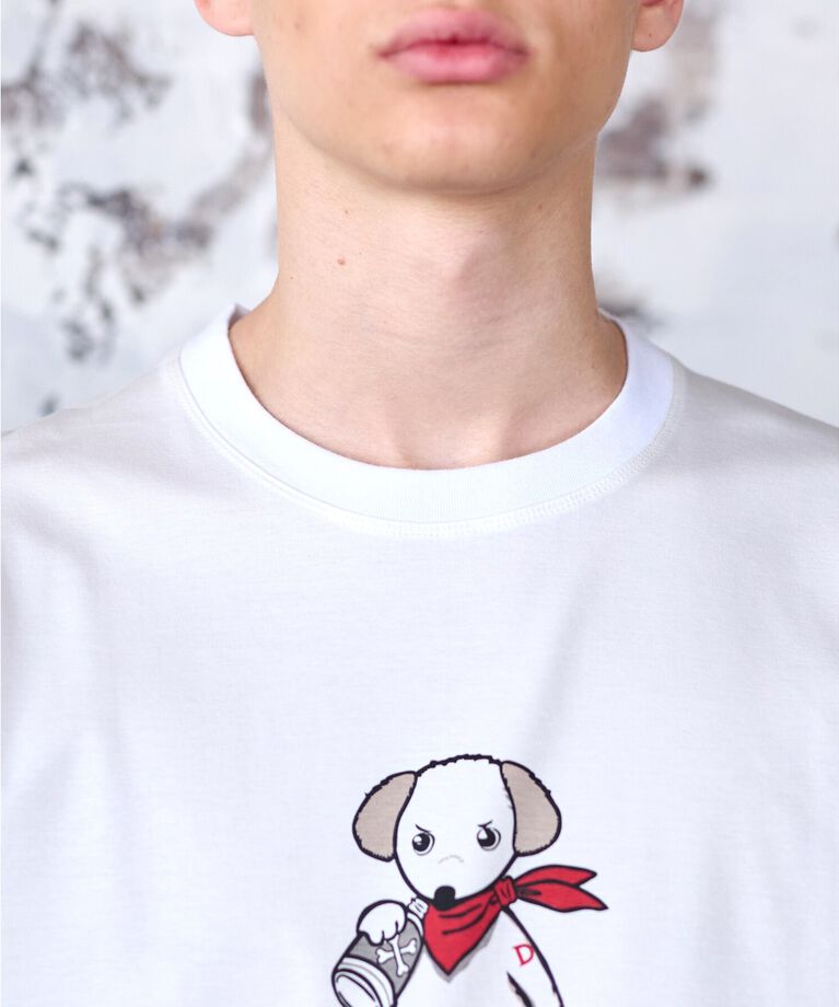 DRESSTERIOR「【接触冷感／抗菌防臭／消臭】ICE CLEAR COTTON DRINKER DOG Tシャツ」|Tシャツ・カットソー|