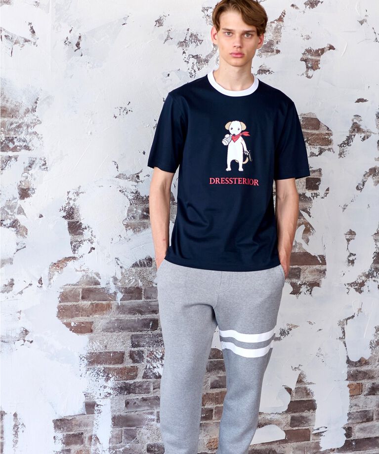 DRESSTERIOR「【接触冷感／抗菌防臭／消臭】ICE CLEAR COTTON DRINKER DOG Tシャツ」|Tシャツ・カットソー|